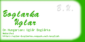 boglarka uglar business card